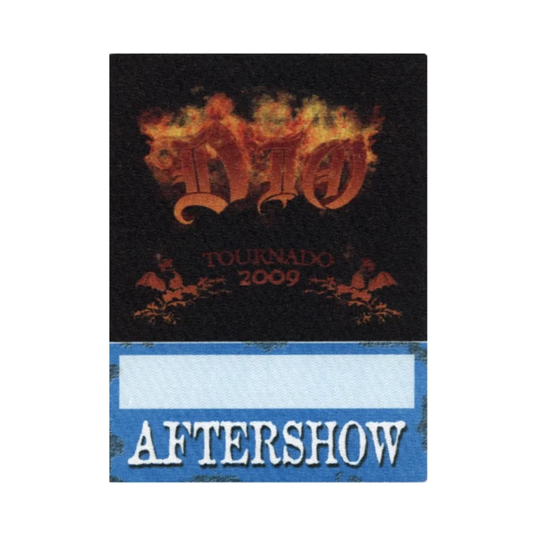 Dio 2009 Tournado Concert Tour After Show Backstage Pass