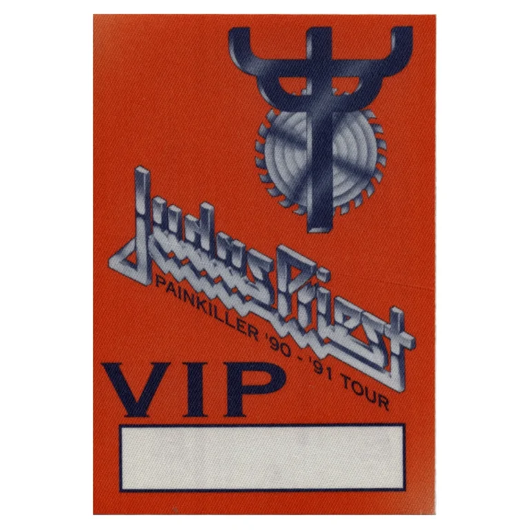 Judas Priest 1990 Painkiller Concert Tour VIP Backstage Pass