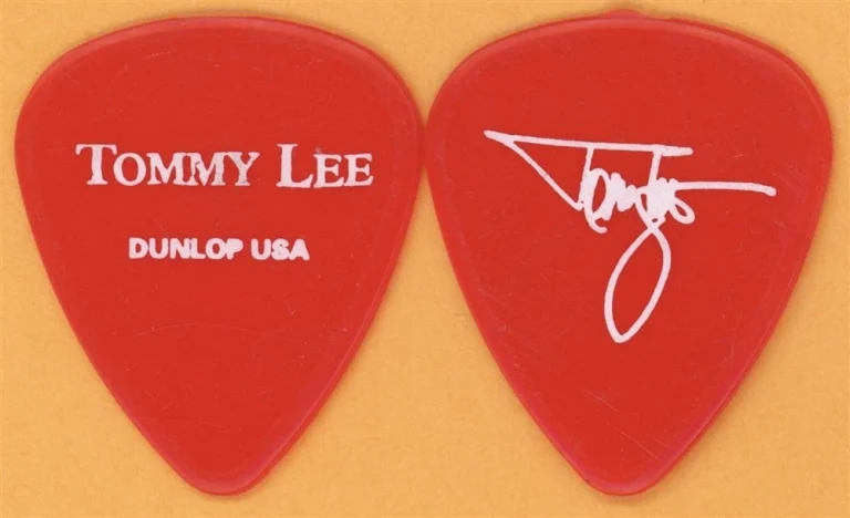 Motley Crue Tommy Lee 2002 Tour Dunlop Color Series Red Guitar Pick