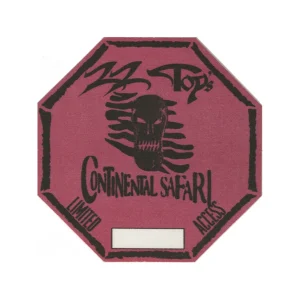 ZZ Top 1996 Continental Safari Concert Tour Limited Access Backstage Pass