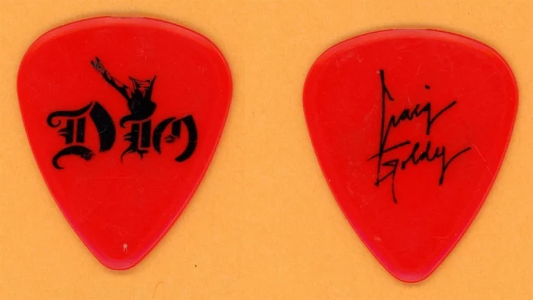 Dio Craig Goldy Vintage Tour Guitar Pick - Thin Press Font