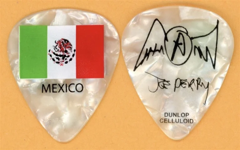 Aerosmith Joe Perry Vintage Guitar Pick - 2011 Mexico Tour