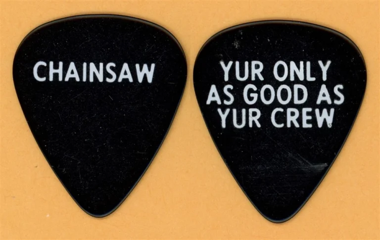 Billy Joel Chainsaw Vintage Guitar Pick - 1989 Storm Front Tour