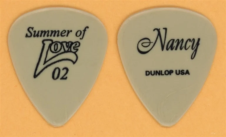 Heart Nancy Wilson Signature Tan Guitar Pick - 2002 Summer of Love Tour