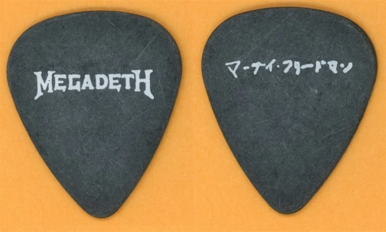 Megadeth Marty Friedman Vintage Guitar Pick - 1990's Japan Tour