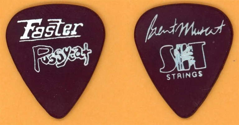 Faster Pussycat Brent Muscat Vintage Guitar Pick - 1992 Whipped! Tour