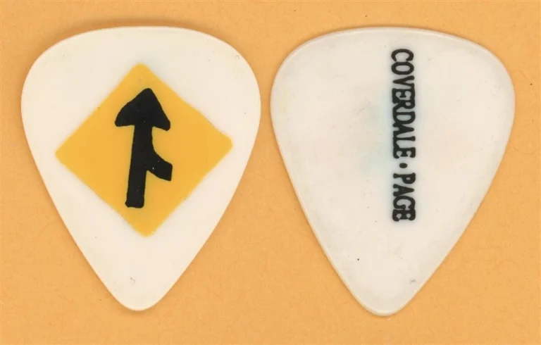 Coverdale Page Jimmy Page Led Zepplin Vintage Guitar Pick - 1993 Tour