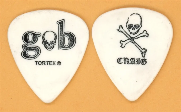 Gob Craig Wood Vintage Guitar Pick - 2003 Foot in Mouth Disease Tour
