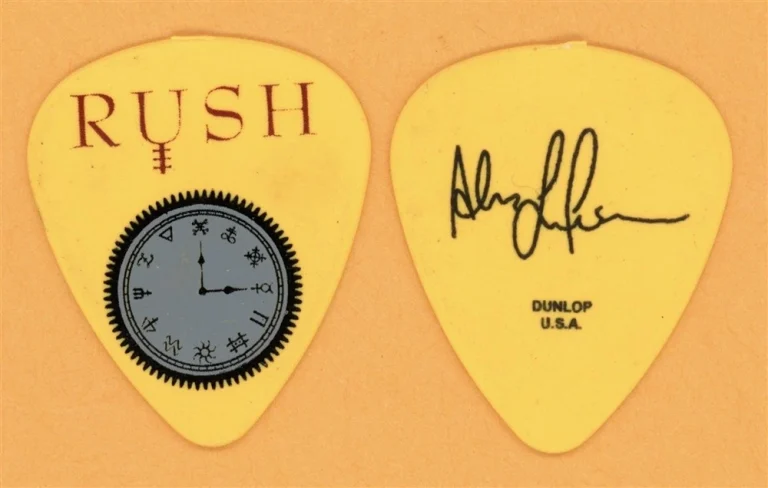 Rush Alex Lifeson Vintage Guitar Pick - 2010 Time Machine Tour