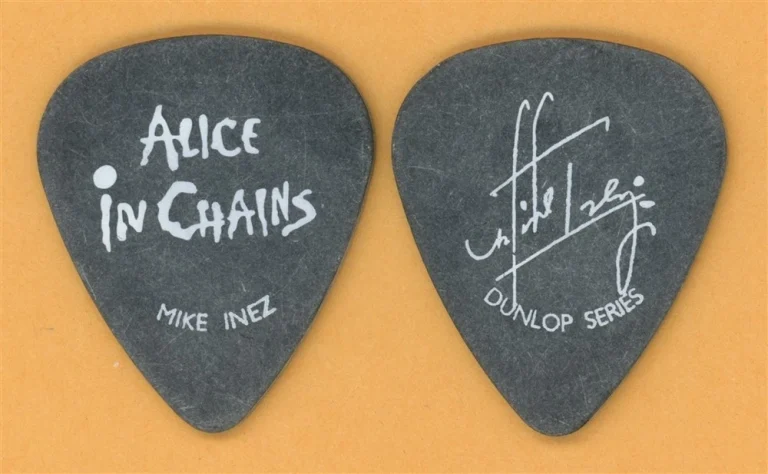 Alice in Chains Mike Inez Vintage Tour Guitar Pick - 1997 Dunlop Artist Series