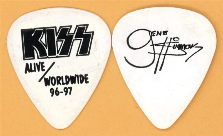 KISS Gene Simmons Vintage Guitar Pick - 1996 Alive Worldwide Tour