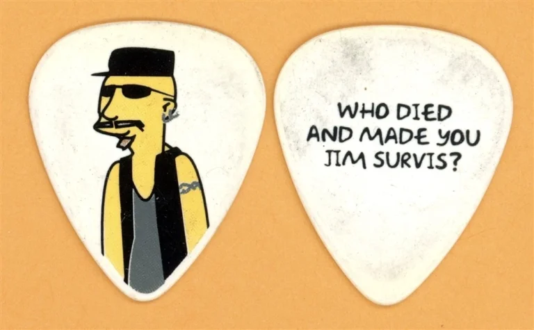 Aerosmith Jim Survis Vintage Guitar Pick - 2008 Tour