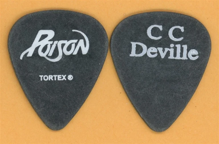 Poison CC DeVille Vintage Guitar Pick - 2003 Hollyweird Tour