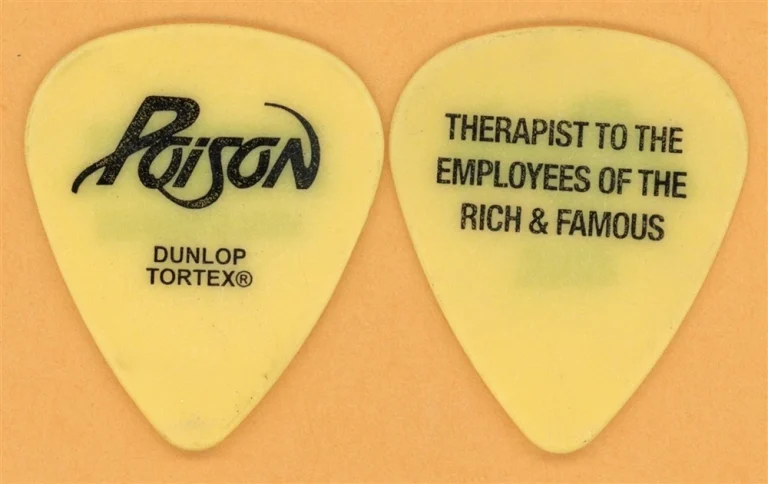 Poison Rich & Famous Vintage Guitar Pick - 2006 20th Anniversary Tour