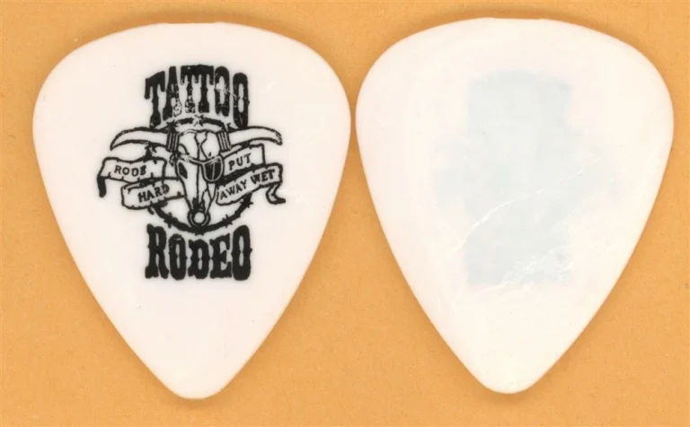 Tattoo Rodeo Dennis Dries Vintage Guitar Pick - 1991 Rode Tour