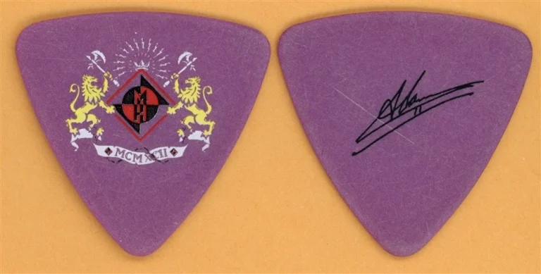 Machine Head Adam Duce Vintage Guitar Pick - 2008 The Blackening Tour