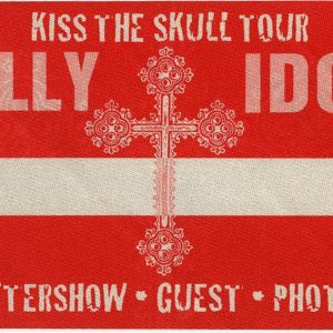 Billy Idol 2002 KISS the Skull Concert Tour After Show Backstage Pass