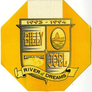 Billy Joel 1993 River of Dreams Concert Tour VIP Backstage Pass