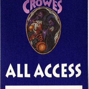 Black Crowes 1993 High as the Moon Concert Tour All Access Backstage Pass