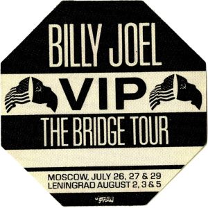 Billy Joel 1986 The Bridge Concert Tour VIP Backstage Pass