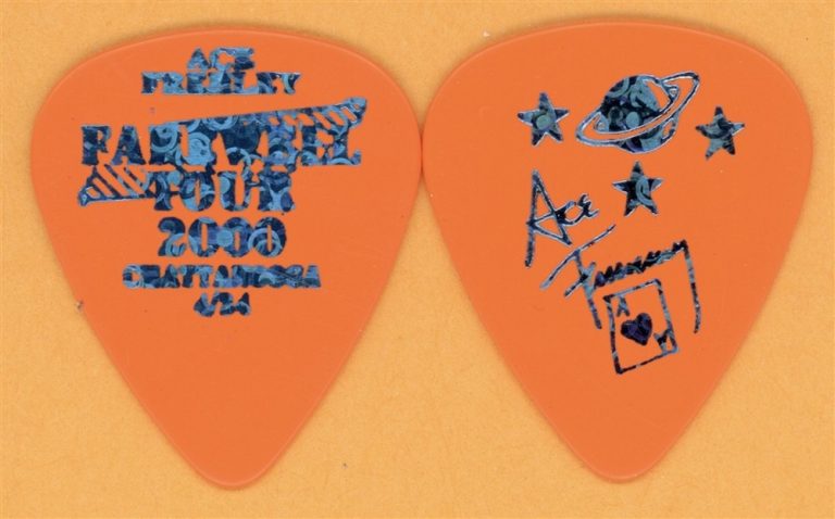 KISS 2000 Farewell Tour Ace Frehley Vintage Guitar Pick - Chattanooga, TN