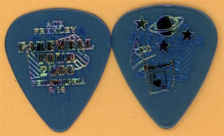 KISS 2000 Farewell Tour Ace Frehley Vintage Guitar Pick - Philadelphia, PA