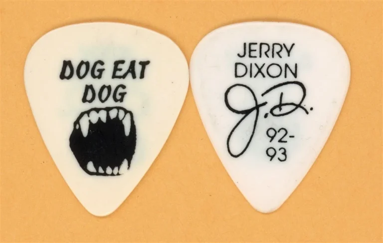 Warrant Jerry Dixon Vintage Guitar Pick - 1992 Dog Eat Dog Tour