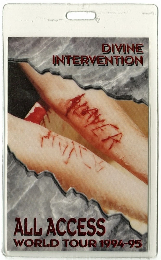 Slayer 1994 Concert Laminated Backstage Pass Divine Intervention Tour