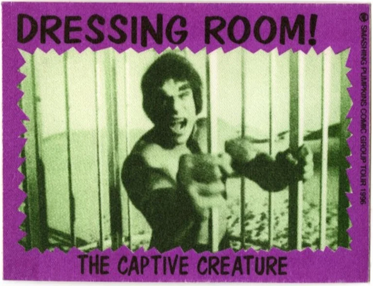 Smashing Pumpkins 1996 Mellon Collie Concert Tour Dressing Room Backstage Pass