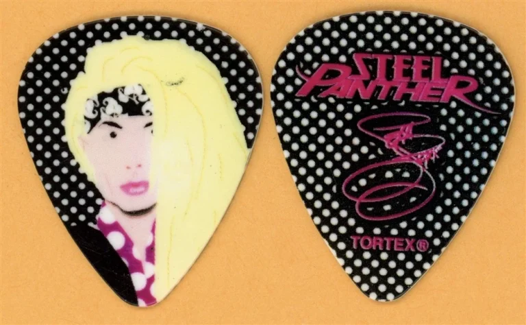 Steel Panther Lexxi Foxx Vintage Guitar Pick - 2012 Balls Out Tour