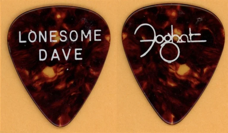 Foghat Lonesome Dave Vintage Guitar Pick- 1983 Zig Zag Tour
