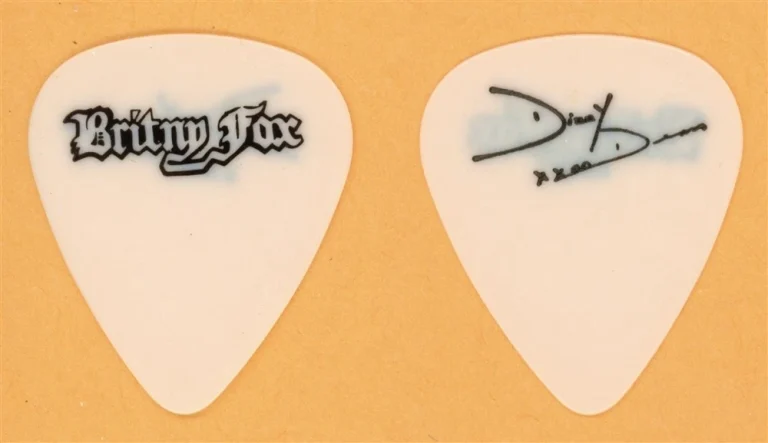 Britny Fox Dizzy Dean Davidson Vintage Guitar Pick - 1988 Self Titled Tour
