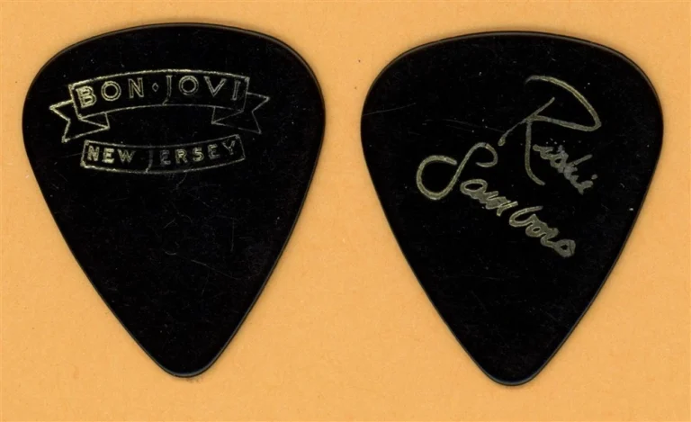 Bon Jovi Richie Sambora Vintage Guitar Pick - 1988 New Jersey Tour - Variant