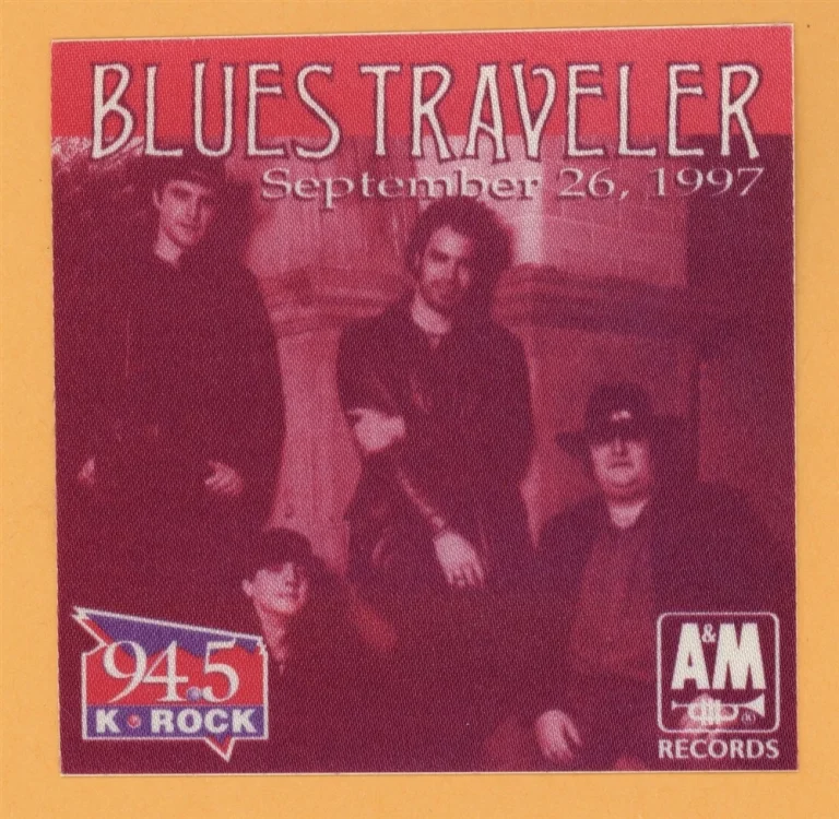 Blues Traveler 1997 Four Concert Tour Backstage Pass