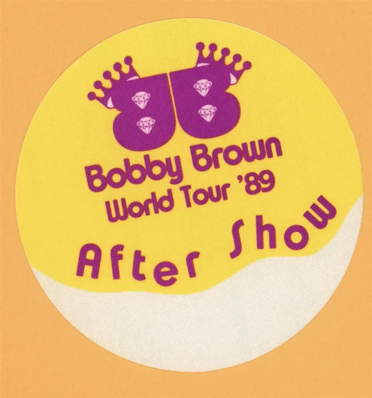 Bobby Brown 1989 Don't Be Cruel Concert Tour AFTER SHOW Backstage Pass
