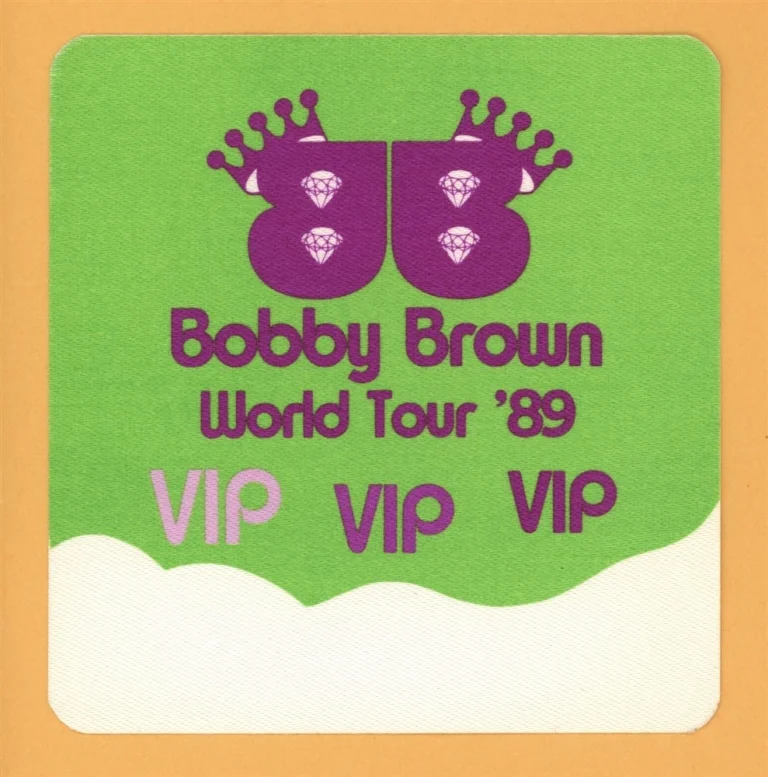 Bobby Brown 1989 Don't Be Cruel Concert Tour VIP Backstage Pass