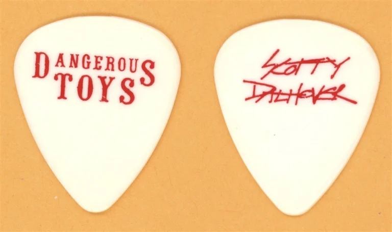 Dangerous Toys Scott Dalhover Vintage Guitar Pick - 1989 US Tour