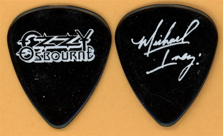 Ozzy Osbourne Mike Inez Vintage Guitar Pick - 1991 No More Tears Tour