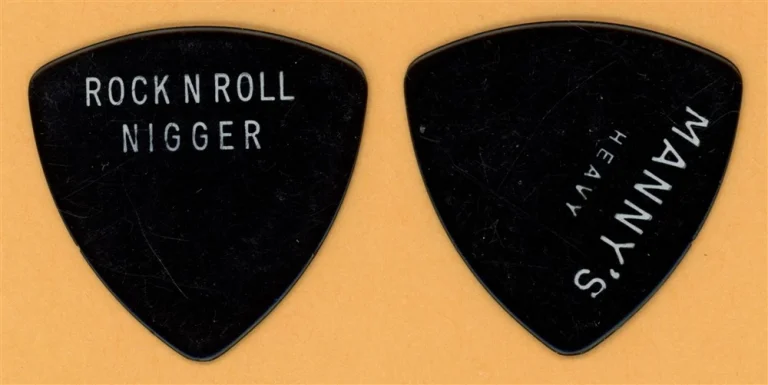 Patti Smith Group RNR Ni&&er Vintage Stage Used Guitar Pick - 1978 Easter Tour