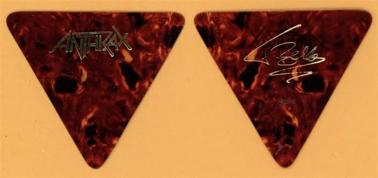 Anthrax Frank Bello Vintage Guitar Pick - 1985 Spreading The Disease Tour