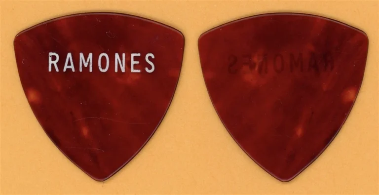 Ramones Johnny and Dee Dee 1st Vintage Guitar Pick - 1978 Road to Ruin Tour