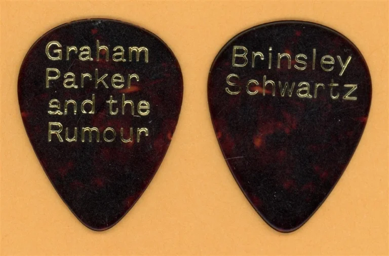 Graham Parker & the Rumour Brinsley Schwarz Vintage Guitar Pick - 1978 Tour