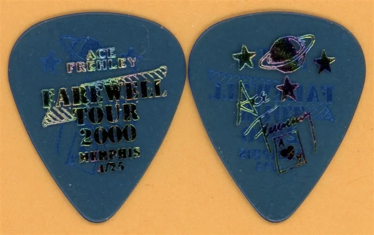 KISS 2000 Farewell Tour Ace Frehley Vintage Guitar Pick - Memphis, TN