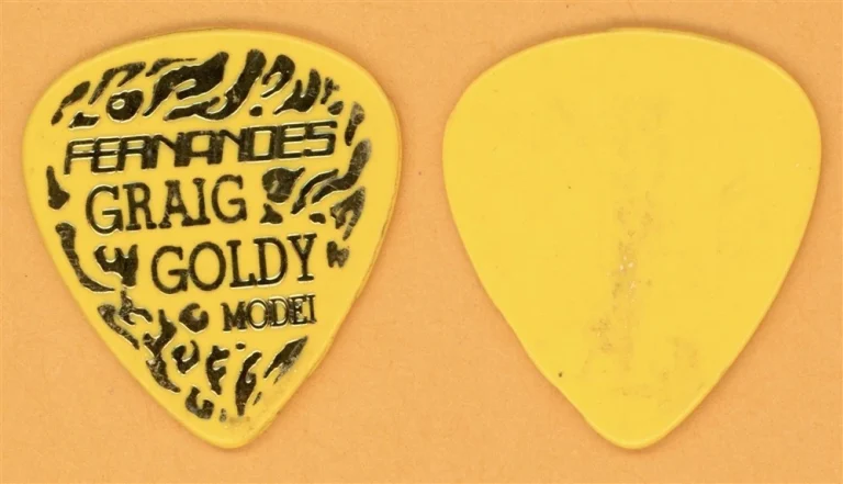 Dio Craig Goldy Vintage Guitar Pick - 1987 Dream Evil Tour