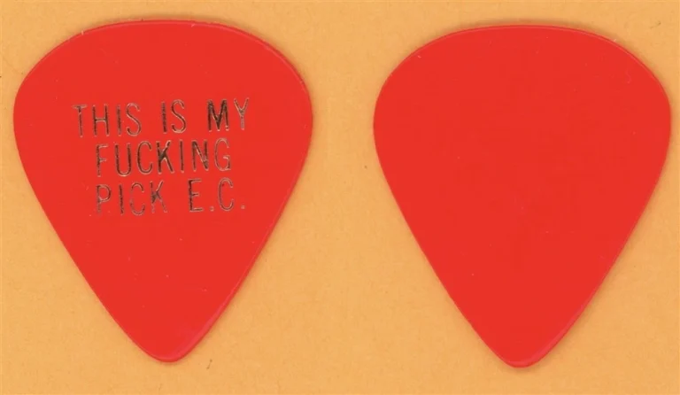 Eric Clapton This is My Fuc*in Pick Vintage Guitar Pick - 1977 Slow Hand Tour
