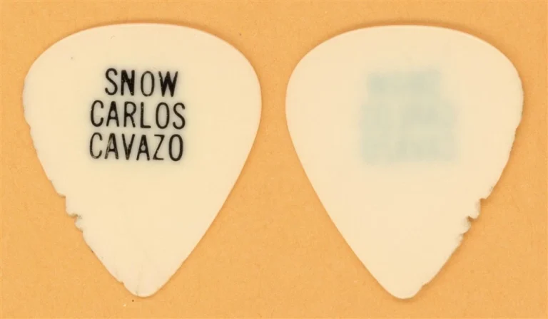 Quiet Riot Carlos Cavazo 1st Vintage Guitar Pick - 1980 Snow Tour