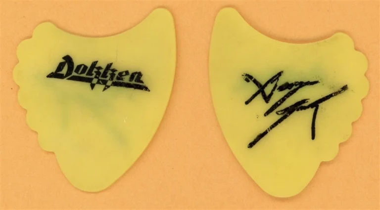 Dokken George Lynch Shark Fin Vintage Guitar Pick - 1984 Tooth and Nail Tour