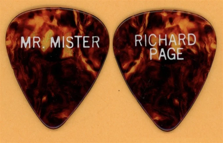 Mr. Mister Richard Page Vintage Guitar Pick - 1985 Welcome To The Real World