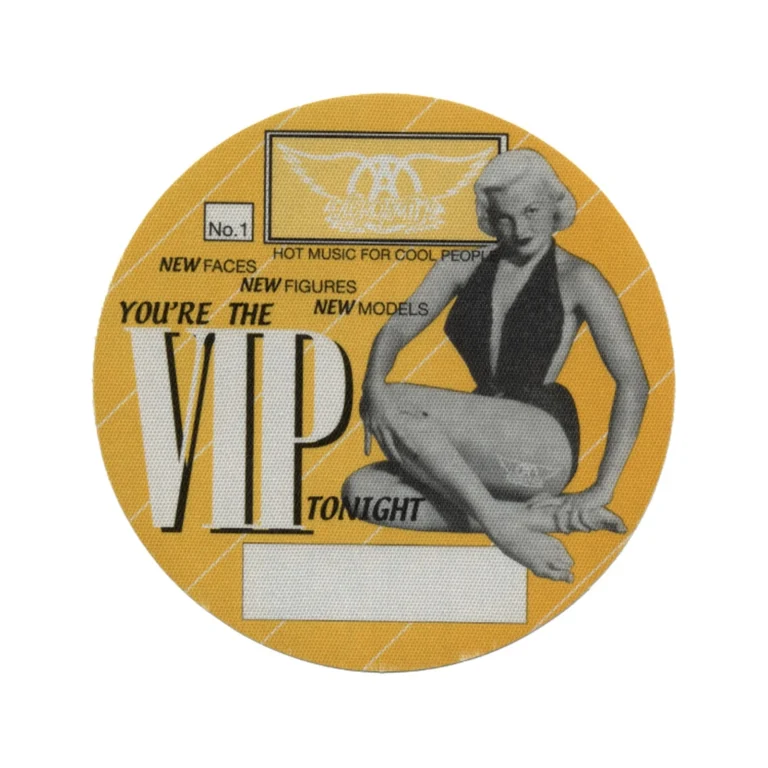 Aerosmith 1998 Nine Lives Concert Tour VIP Backstage Pass