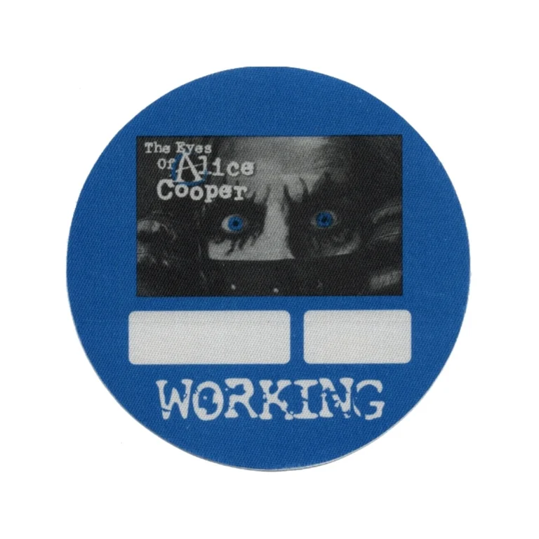 Alice Cooper 2004 The Eyes of Alice Cooper Concert Tour Working Backstage Pass